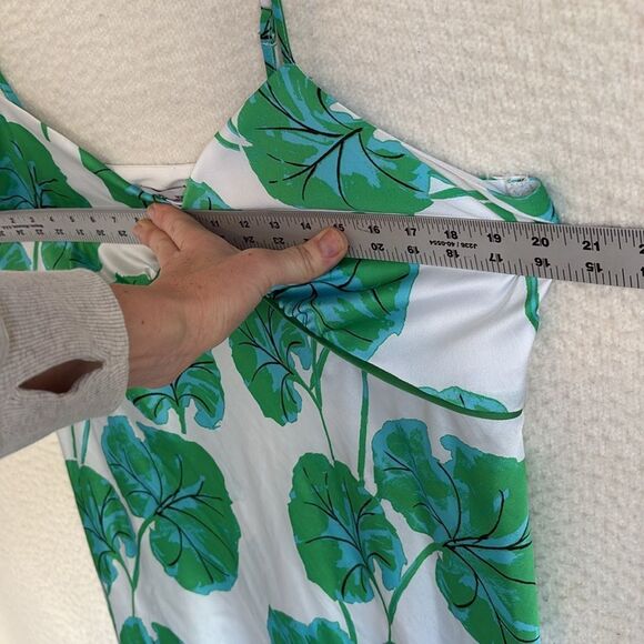Diane von Furstenberg x Target Slip Women’s Size Large Green White‎ - Picture 4 of 8